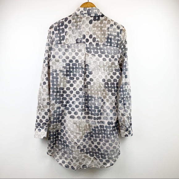 039 ITALY Button Down Long Shirt M - Picture 2 of 7